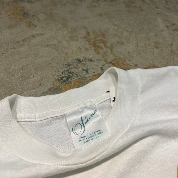 古着 USA製 92's SALEM/セーラム/タバコ/企業系/ヴィンテージ シングルステッチ プリントTシャツ/サイズXL