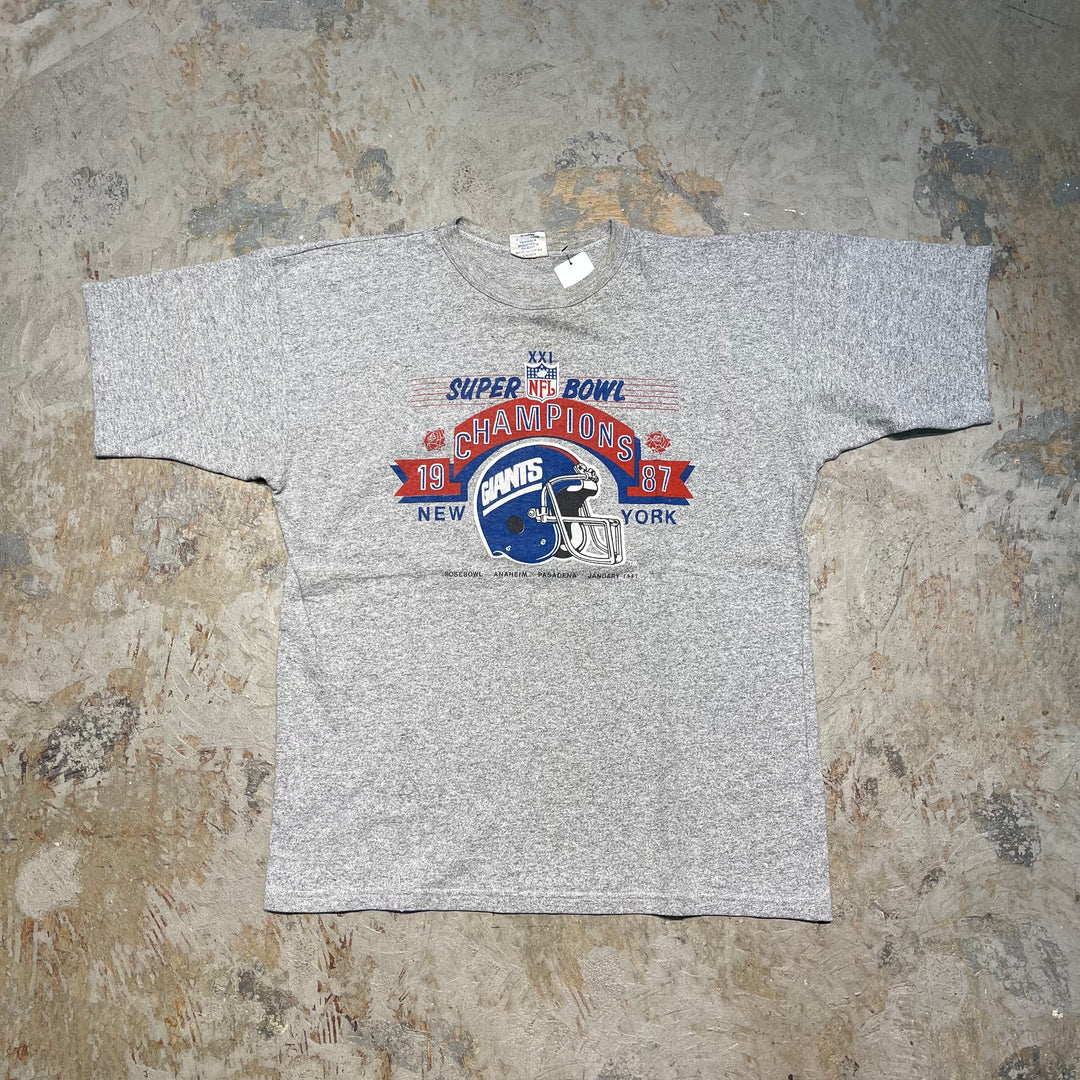 Second-hand clothing NFL champion / 21st Super Bowl / New York Giants Winner / 1987 Reprinted / Printed T-shirt / Size XL