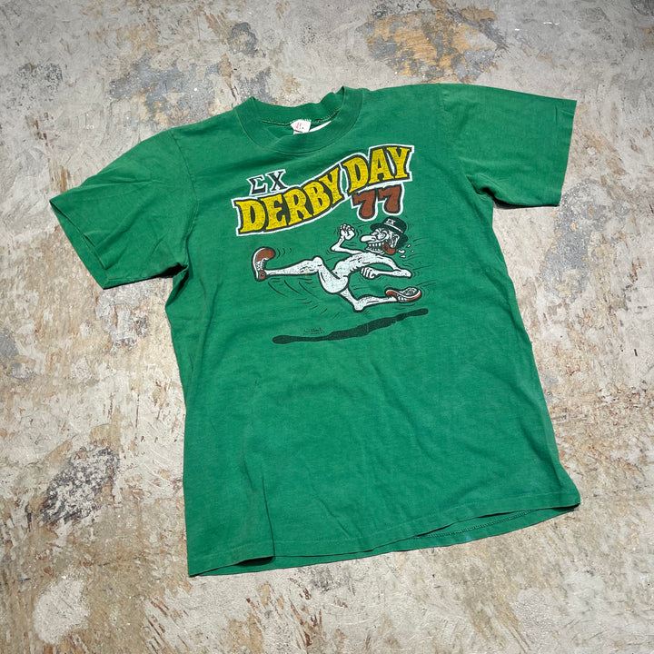 #4732 빈티지 경마 경주/빈티지 싱글 스티치 티셔츠 미국/크기 m