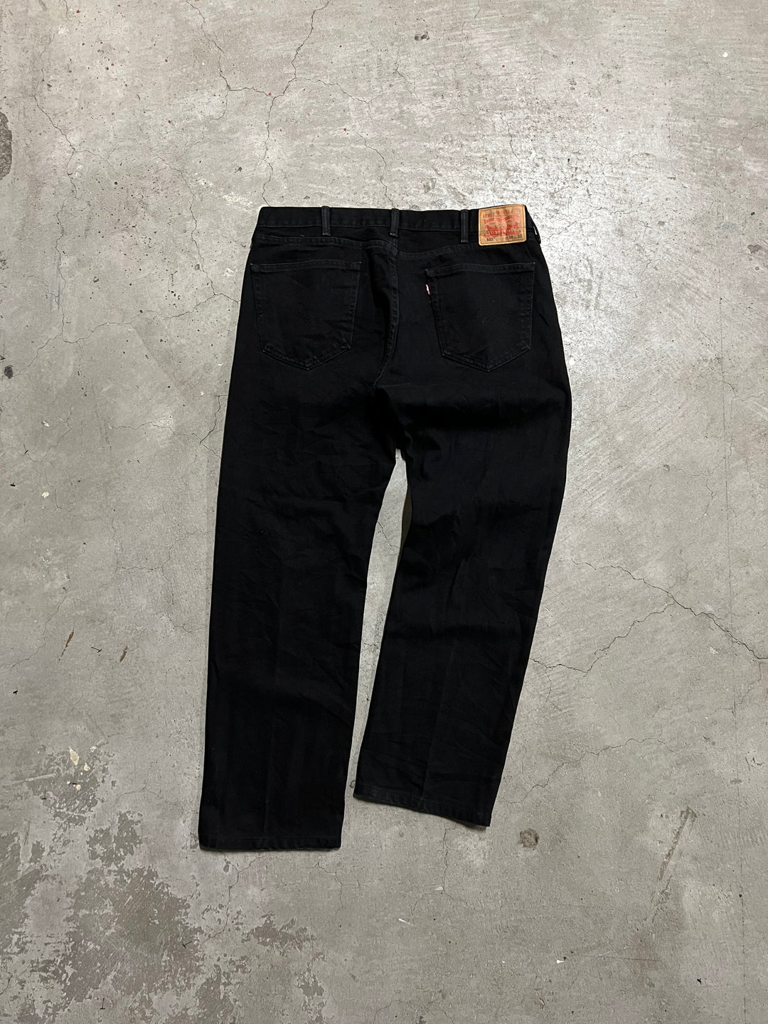 #MA24 Used clothing Levi's/Black Denim Pants/505/Actual size 38 x 30