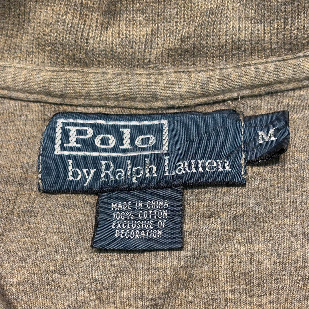 Used clothing 90's ~ POLO by Ralph Lauren/ Polo Ralph Lauren/ Half zip knit sweater/ Size M