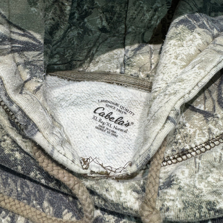 중고 의류 Cabela/Cabella/Real Tree Pattern/Pullover Hoodie/Size XL