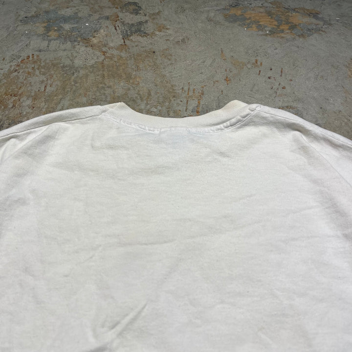 빈티지 시베리아 허스키/동물/빈티지 싱글 스티치 인쇄 티셔츠/크기 l