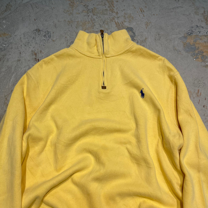 #3857 古着 POLO by Ralph Lauren/ポロバイラルフローレン/Half zip knit Sweater/ハーフジップニットセーター/サイズL