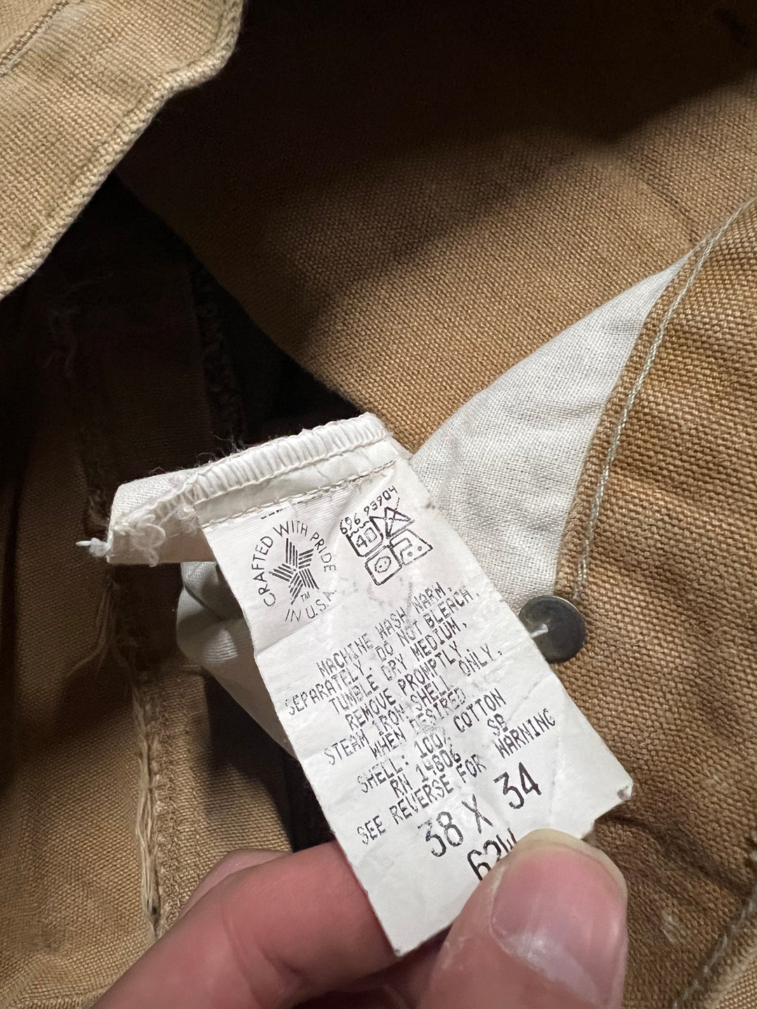 #MA07 Used clothing 96's Carhartt/Duck Painter Pants/Duck fabric Painter pants/Work pants/Actual size 35/31