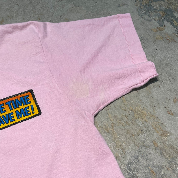 古着 90's USAVINTAGE / もう一度一緒に買い物に行ったら、夫は私から離れて行くでしょう!/ 彼が居なくなるなんて本当に勿体ない!/ ヴィンテージ シングルステッチ プリントTシャツ / サイズM相当