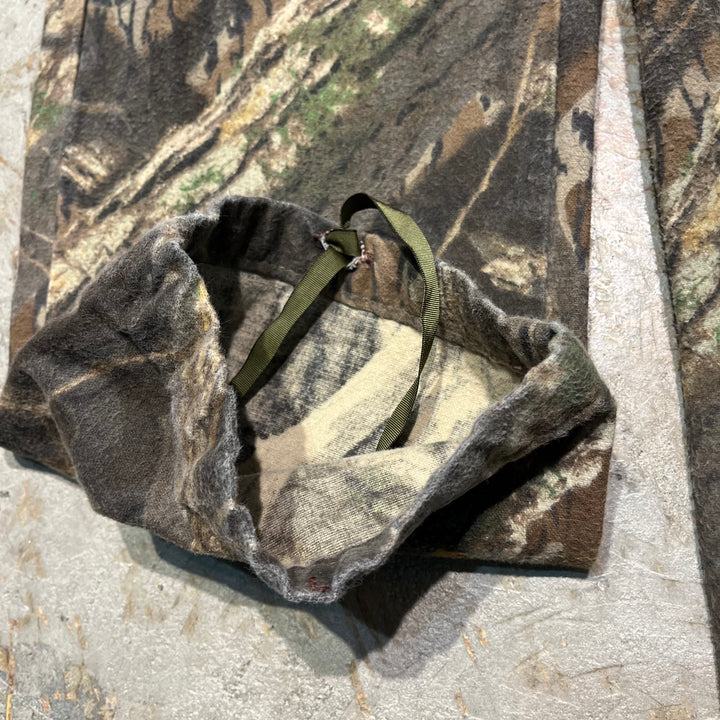 #4218 古着 MOSSY OAK/Chamois cross real tree work Pants/シャモアクロスリアルツリーワークパンツ/リアルツリー柄/サイズL