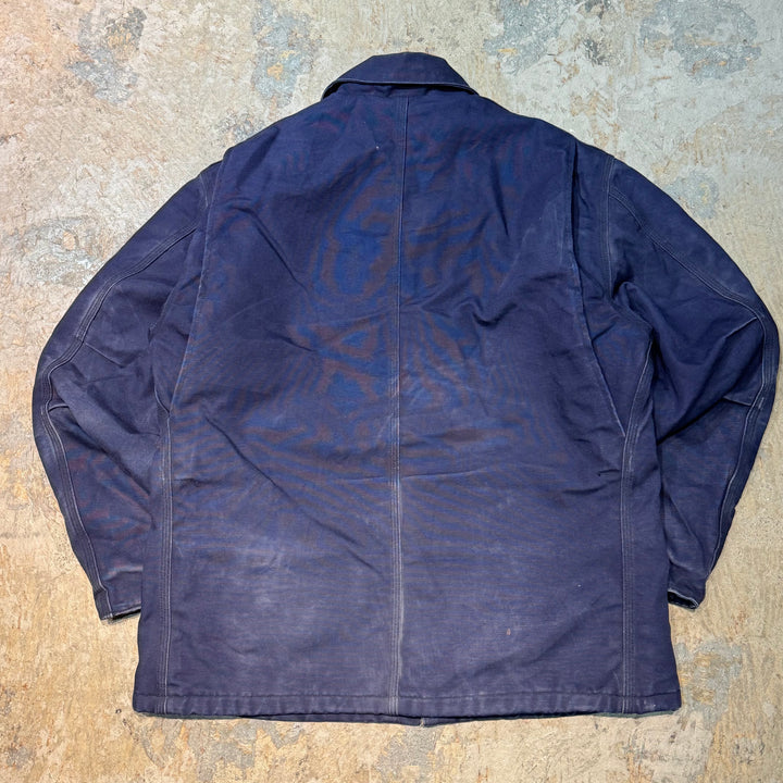 중고 의류 Carhartt/ 전통적인 코트/ 회사 로고/ 퀼트 안감/ 크기 L