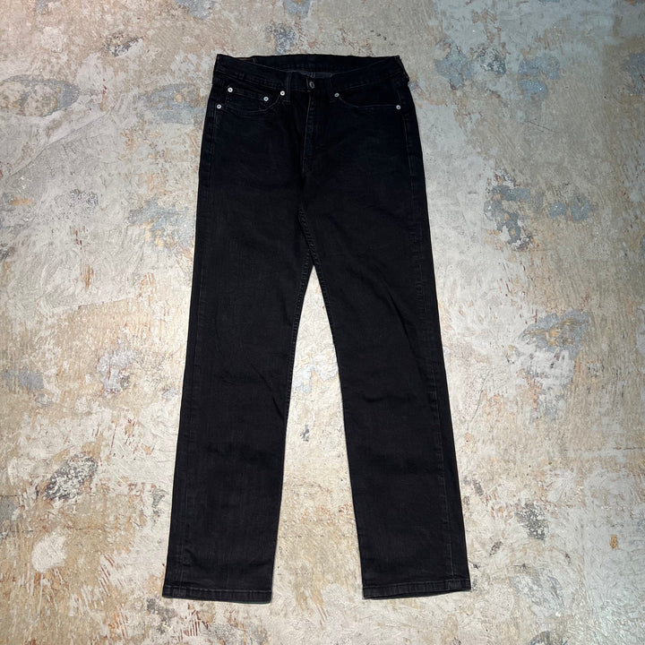 #4751 Used clothing Levi's/Black Denim Pants/514/Size 34×34