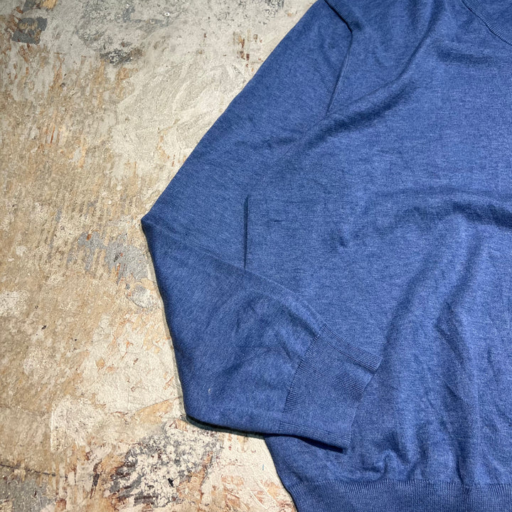 #3701古着/ラルフローレン/POLObyRalphLauren/コットンニット/Cottonknit/Vネック/サイズXXL