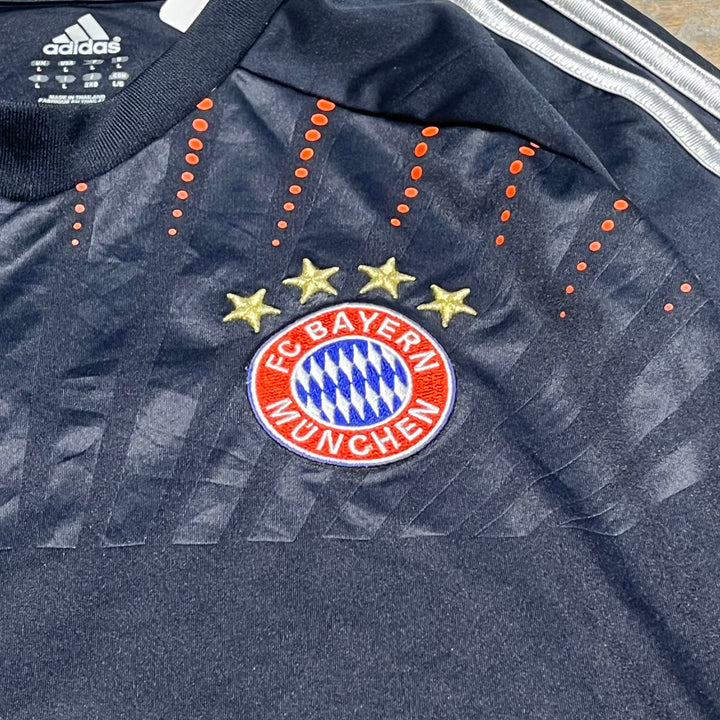 #4442 古着 FC BAYERN/FCバイエルン・ミュンヘン/adidas/アディダス/Football/フットボール/アリアンツ アレーナ/RIÉERY/サイズL