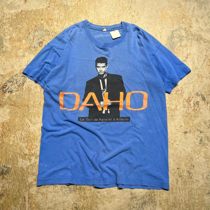 古着 92's エティエンヌ・ダオ/パリ/ライブツアー/ヴィンテージ シングルステッチ プリントTシャツ/サイズXL相当