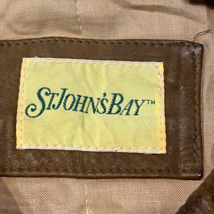 중고 의류 St.John'Sbay/ St. John 's Bay/ Zip-Up Leather Jacket/ Size M-L에 해당합니다.