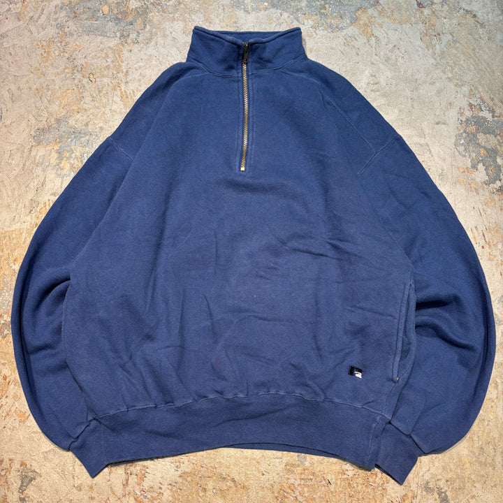 미국 80 년대에서 만든 중고 의류 ~ Russell Athletic/ Russell Athletic/ Half Zip Sweatshirt/ Plain/ Size L