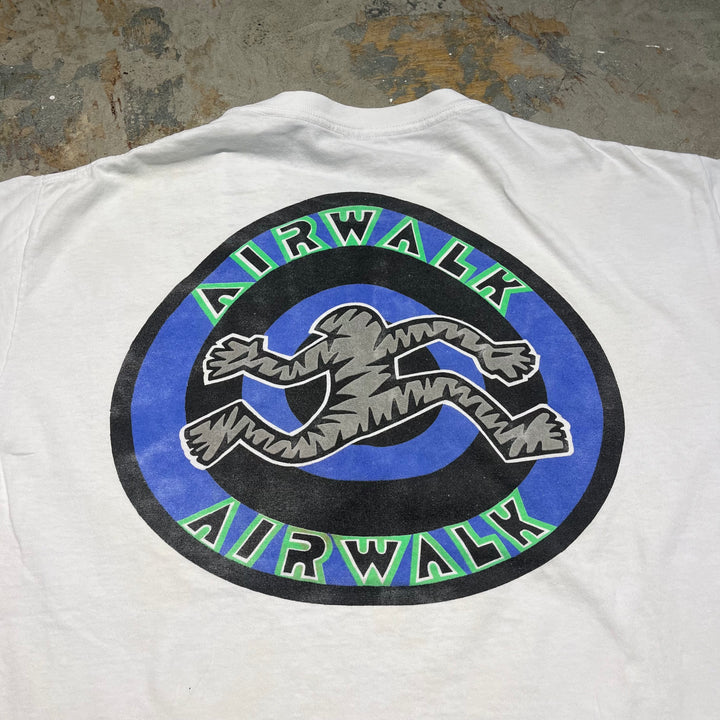 古着 90's AIRWALK/エアウォーク/ヴィンテージ シングルステッチ プリントTシャツ/サイズXL相当