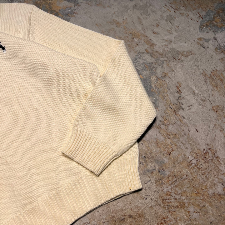 #3738 古着/ラルフローレン/POLObyRalphLauren/コットンニット/Cottonknit/Vネック/サイズL