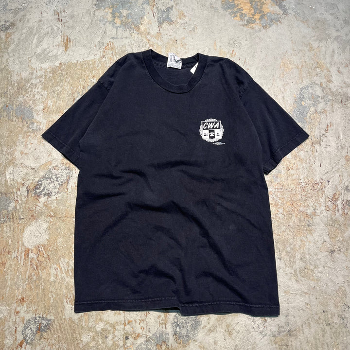 Second-hand Clothing CWA/New Jersey Administrative Agency/"we are ready!"/printed T-shirt/size L