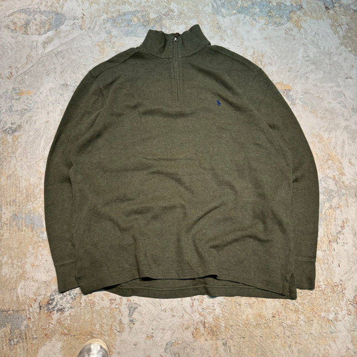 旧衣POLO by Ralph Lauren/ POLO拉尔夫劳伦/半拉链针织毛衣/尺寸L