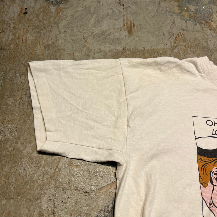 중고 의류 90 년대 미국 만든 스크린 스타 / 크루즈 캄포 맥주 / 오 신! 나는이 맥주를 정말 좋아한다! / 빈티지 단일 스티치 인쇄 티셔츠 / 크기 l