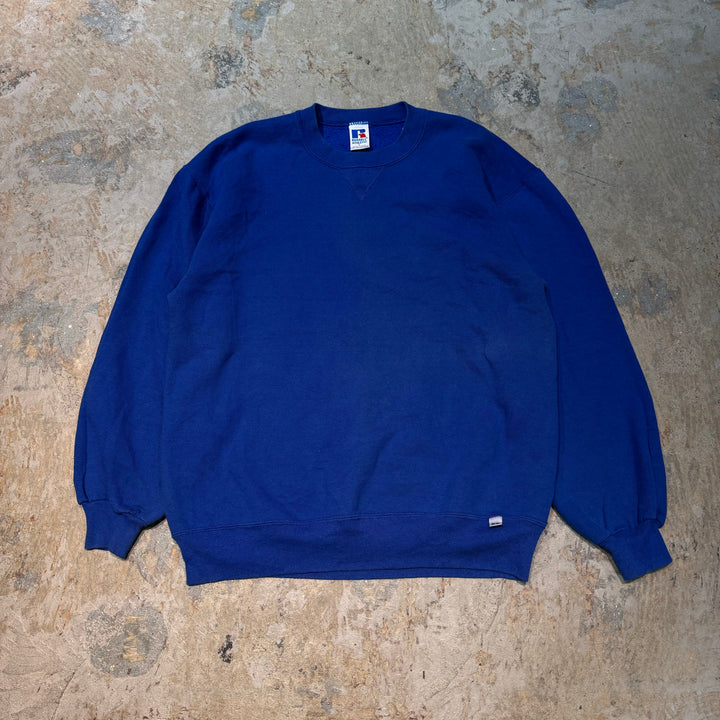 旧衣服USA制80's~ RUSSELLATHLETIC/ RUSSELLATHLETIC/空白克罗尼特/素色/尺寸L