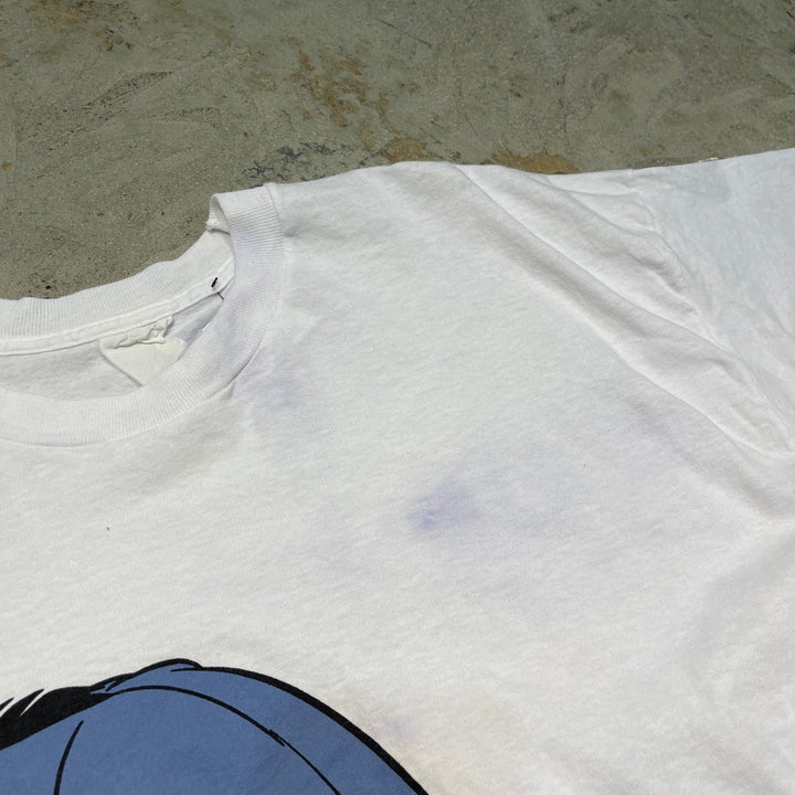 古着 イーヨー/ディズニー/完全なロバ/ヴィンテージ シングルステッチ プリントTシャツ/サイズL-XL相当
