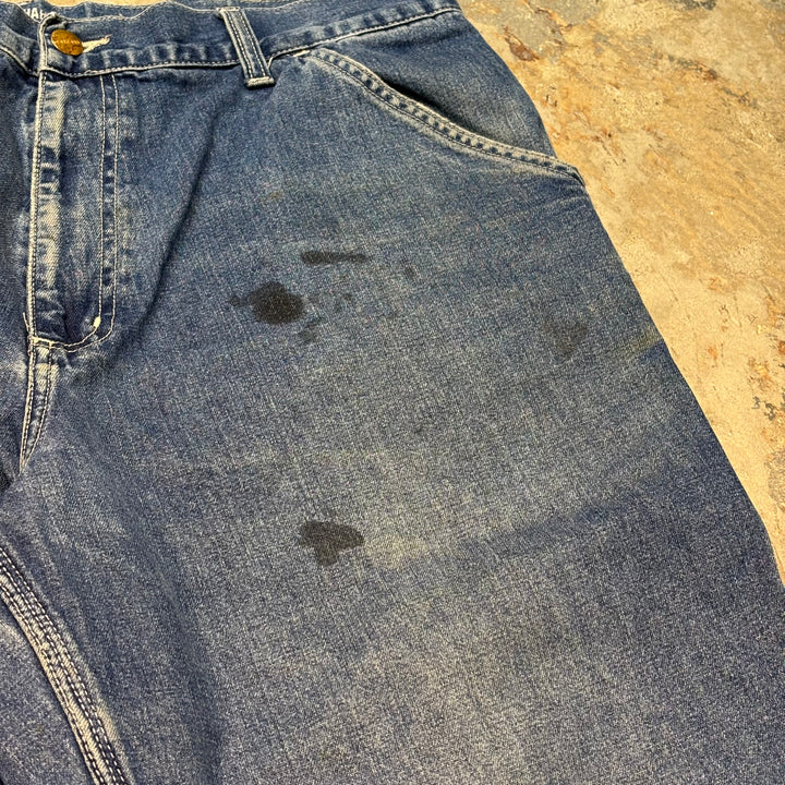 Used clothing Carhartt/ Denim painter pants/ Actual size 34 x 29