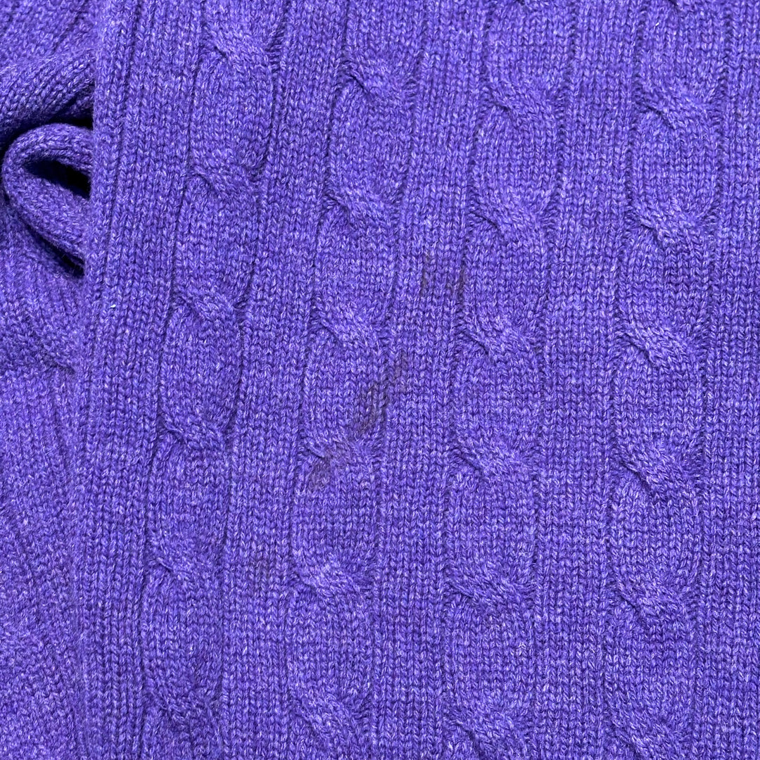 Used clothing 90's ~ POLO by Ralph Lauren/ Polo Ralph Lauren/ Half zip knit sweater/ Size L