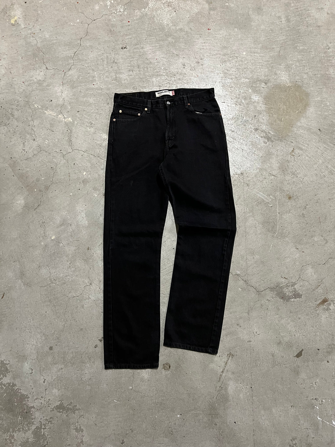 #MA17 Used clothing Levi's/Black Denim Pants/505/Actual size 34 x 34