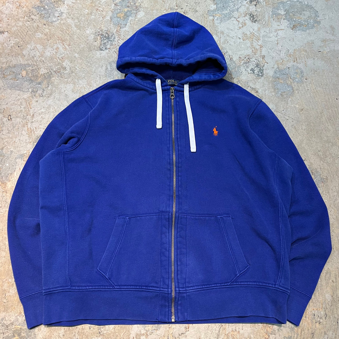 古着 POLO by Ralph Lauren/ ポロラルフローレン/ジップアップパーカー/ダブルフェイス/サイズXXL