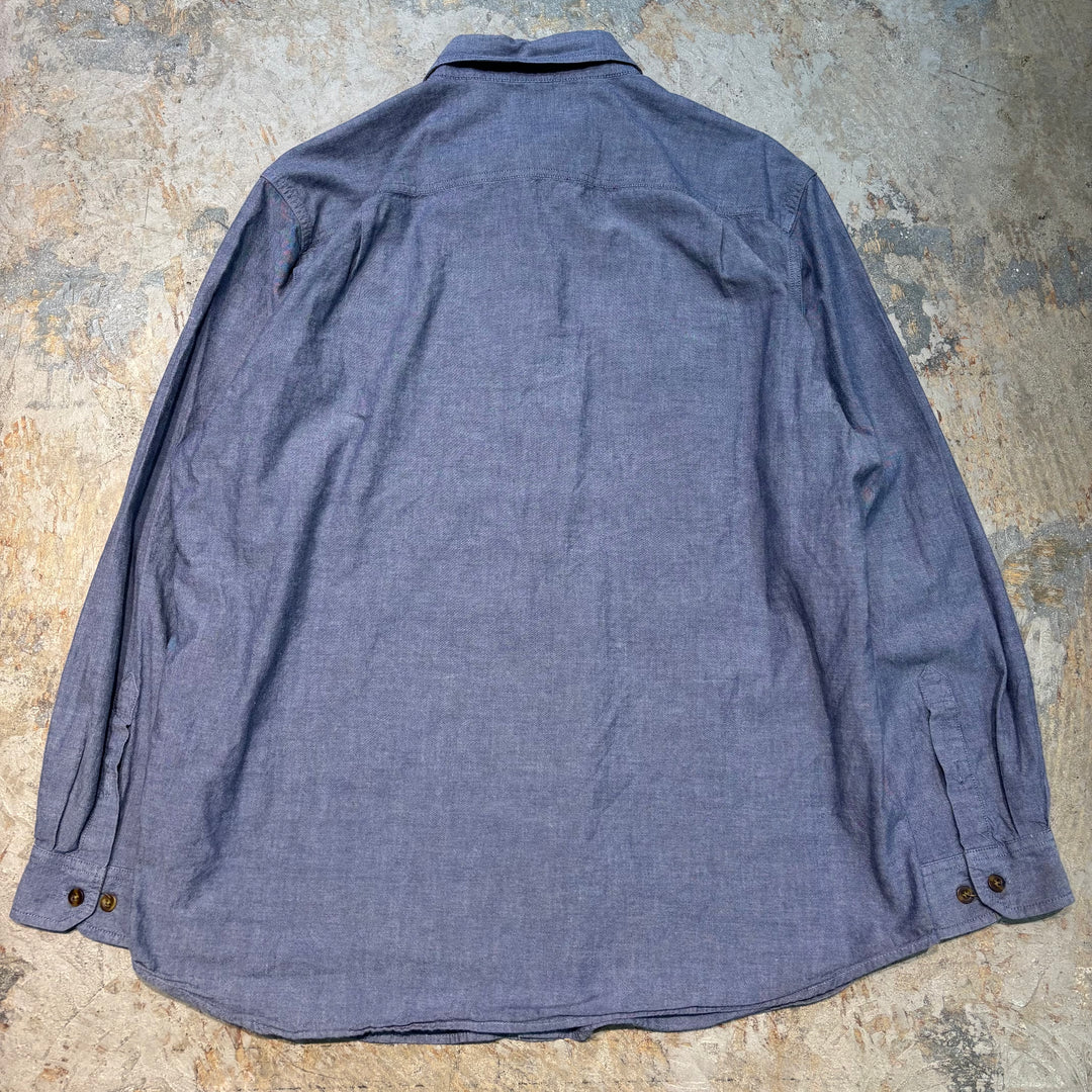 古着 carhartt/カーハート/ ボタンダウン長袖シャツ/ 無地/ サイズXL