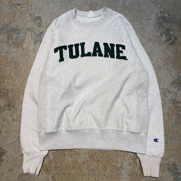 빈티지 00의 챔피언/챔피언/챔피언/리버스 직조/승무원 넥 스웨트 셔츠/듀린 대학교/대학 인쇄/단일 컬러 태그/크기 S