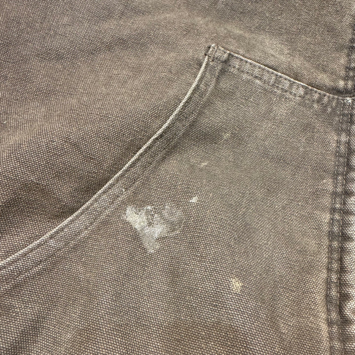 古着 USA製 98's Carhartt/ カーハート/ アクティブジャケット/ ダック地/ 裏地キルティング/ 企業ロゴ/ サイズL