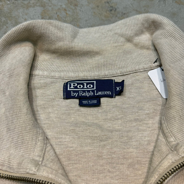 旧衣POLO by Ralph Lauren/ POLO拉尔夫劳伦/半拉链针织毛衣/尺码XL