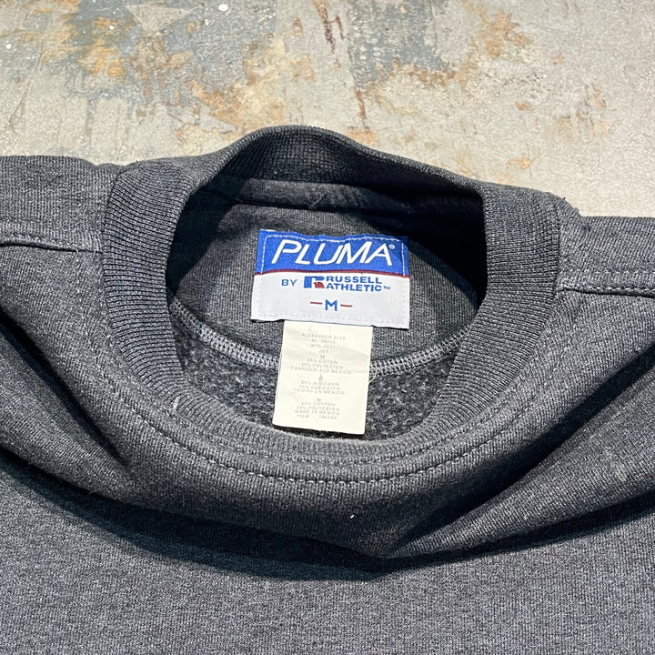 #3546 古着/PLUMA by Russell/ラッセル/Crewneck sweat/クルーネックスウェット/ブランクスウェット/無地/サイズM