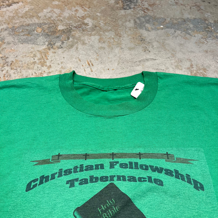 古着 クリスチャン/聖書/イエス・キリスト/ヴィンテージ シングルステッチ Tシャツ/サイズ2XL相当