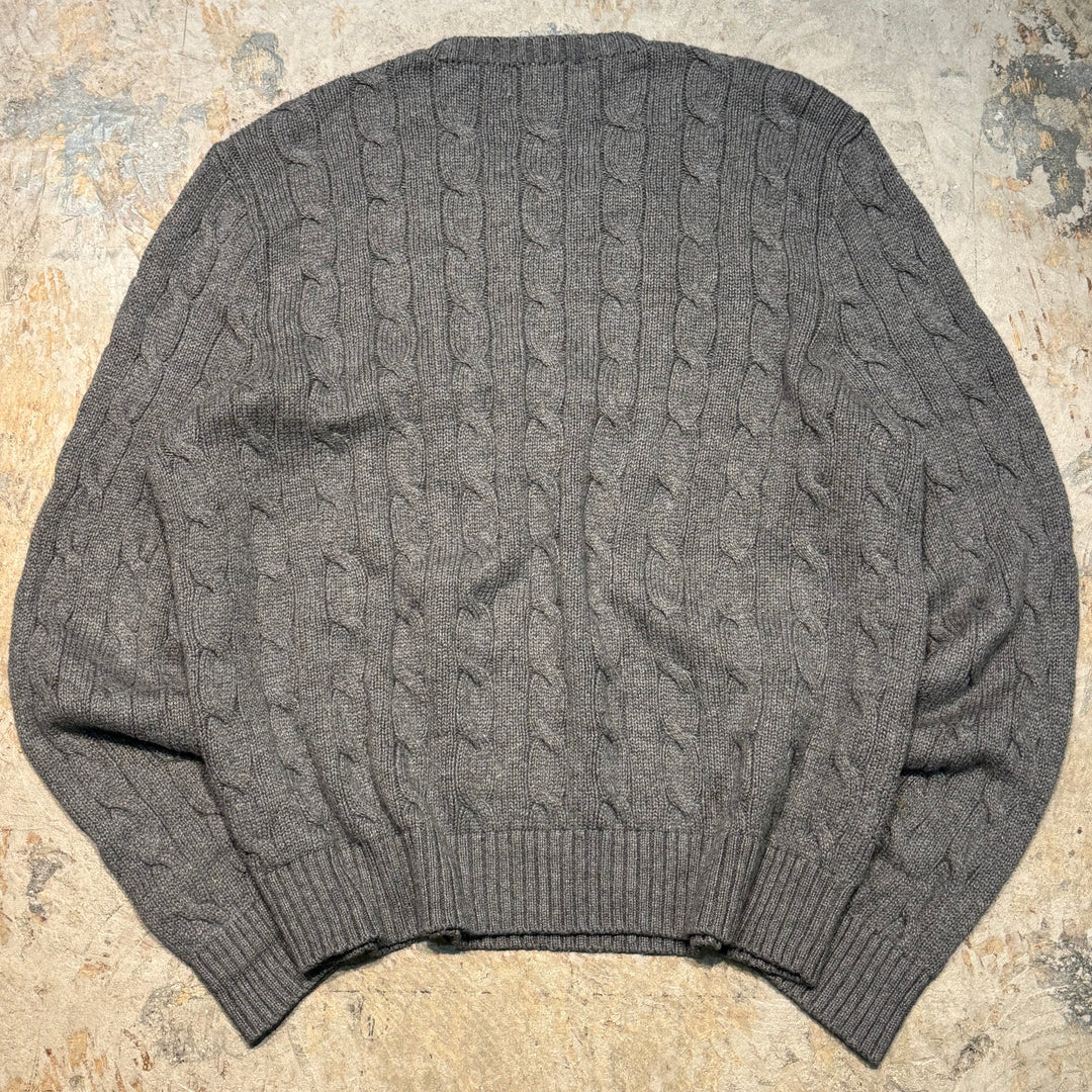 古着 90's~ Polo by Ralph Lauren/ポロラルフローレン / ケーブルニットセーター /サイズXL