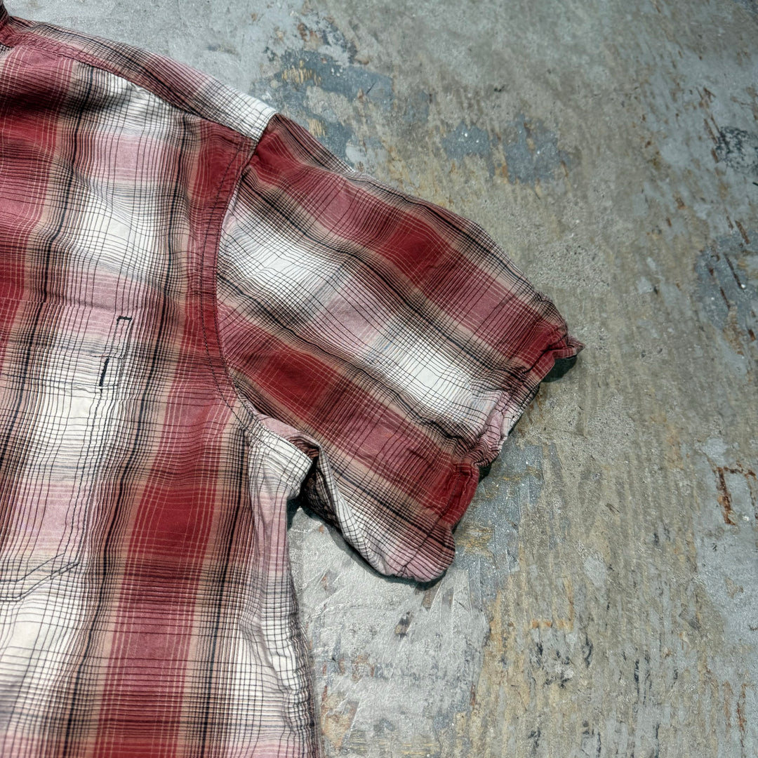 Used clothing carhartt/ short sleeve shirt/checked pattern/ size XL