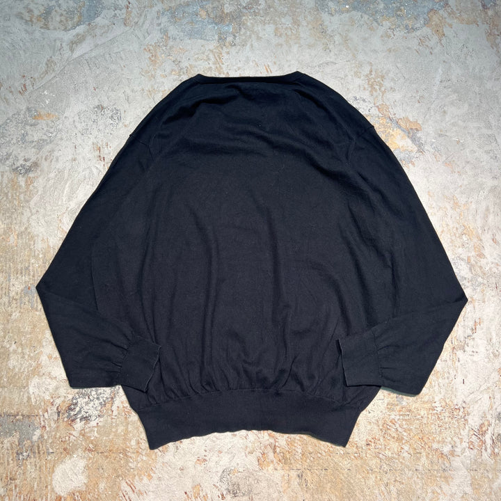 #3711 古着 POLO by Ralph Lauren/ラルフローレン / PIMA Cotton knit V Neck Sweatrer Shirts/ピマコットLンニットVネックセーター/サイズXX