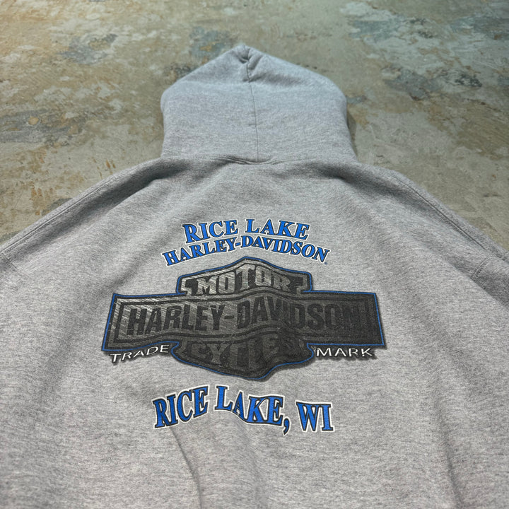 중고 의류 Harley-Davidson/Harley Davidson/Sweat Pullover Hoodie/Rice Lake, Wisconsin/Size XL