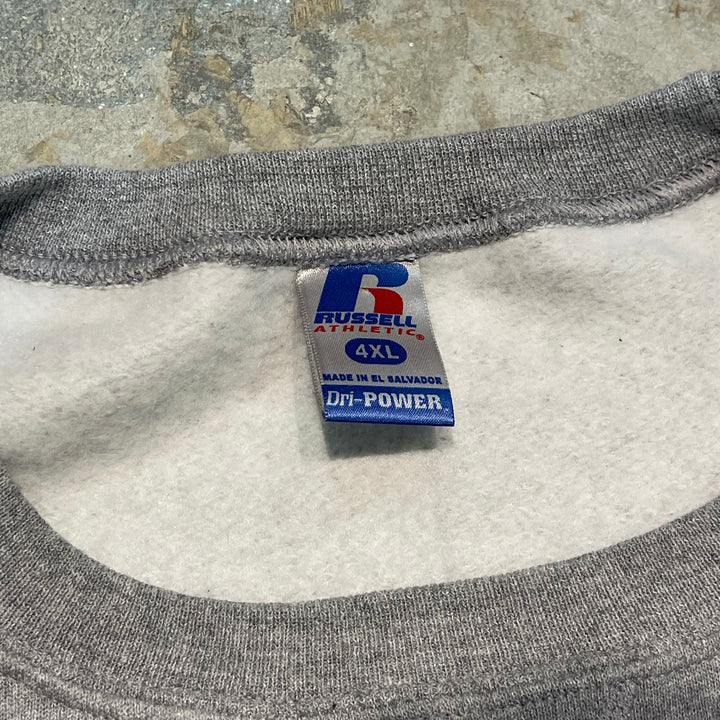 #3793 古着 Russell/ラッセル/Crew Neck Sweat Shirts/クルースウェット/MAYTAG Depend on us./背面ロゴ/サイズ4XL