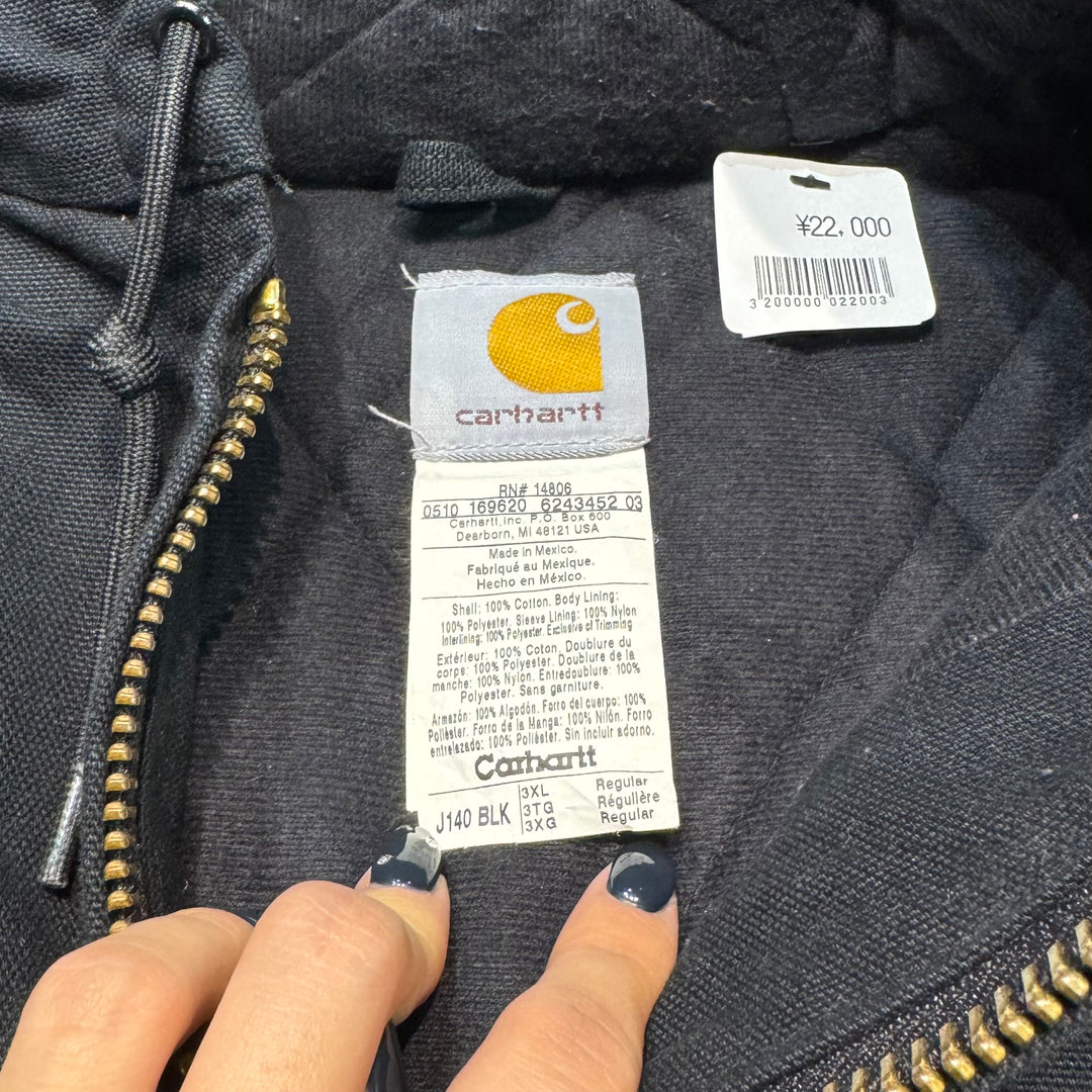 Used clothing carhartt/ Carhartt/ Active jacket/ Duck fabric/ Padded/ J140 BLK/ Size 3XL
