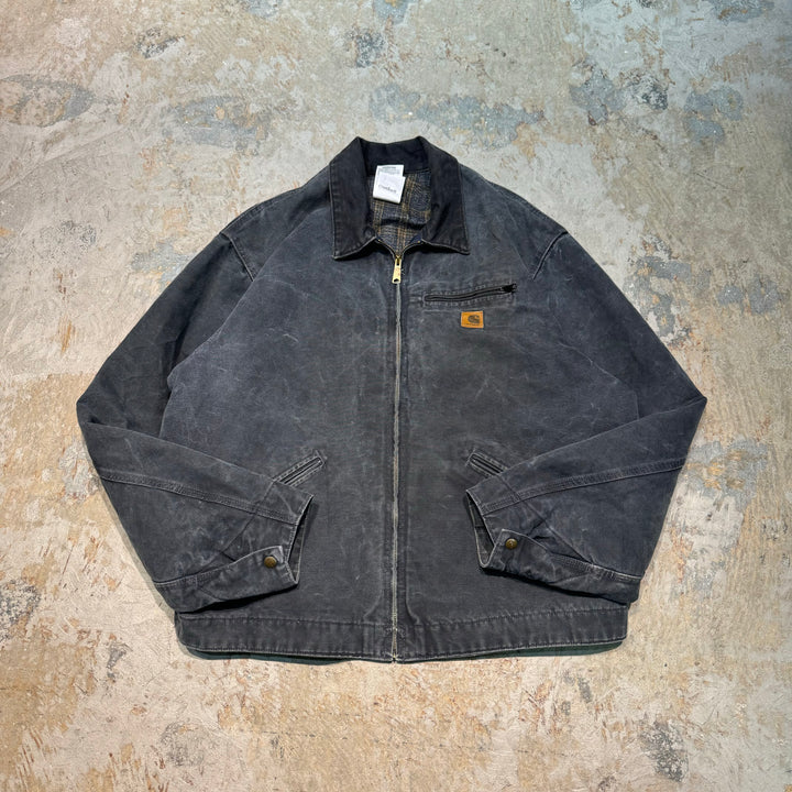 Used clothing carhartt/ Carhartt/ Detroit jacket/ Duck fabric/ Blanket lining/ Checkered pattern/ Size 2XL