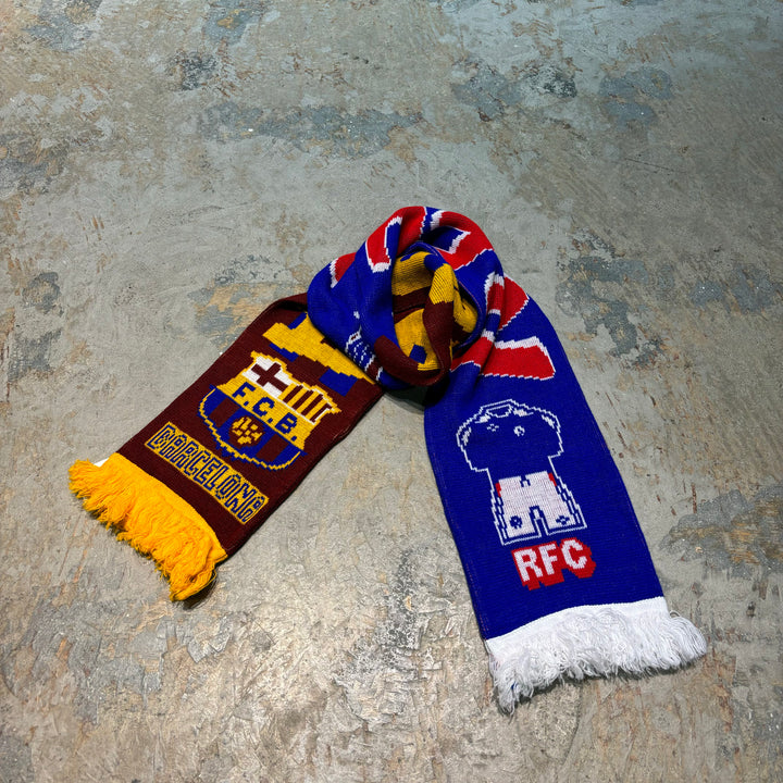 Used clothing soccer scarf /FC BARCELONA / Barcelona / REC / Premier League