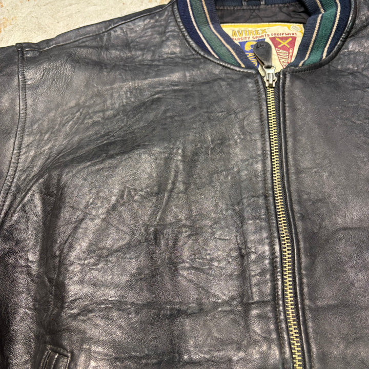 빈티지 avirex/ 가죽 악당 재킷/ 사이즈 m
