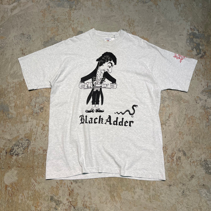 古着 90's カナダ製 FRUIT OF THE LOOM/フルーツ オブ ザ ルーム / Black Adder : The Lost Pilot / シュチュエーション・コメディ テレビ番組 / ヴィンテージ シングルステッチ ムービーTシャツ / サイズXL