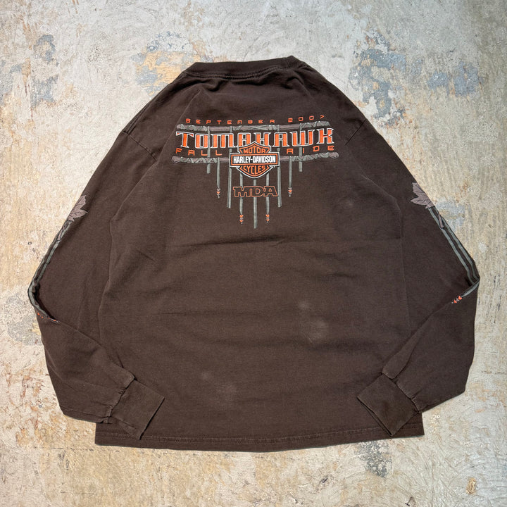 古着 Harley-Davidson/ハーレーダビッドソン/ プリントロングTシャツ/ M
