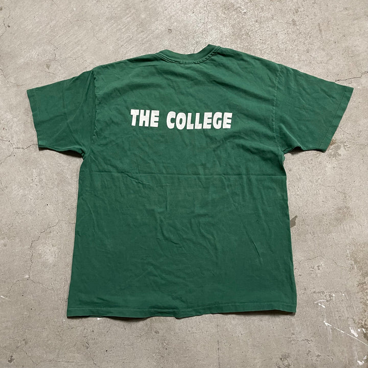 古着 USA 90's~ ヘインズ/ロッキー・マウンテン・カレッジ/カレッジロゴ/ヴィンテージ シングルステッチ プリントTシャツ/サイズXL
