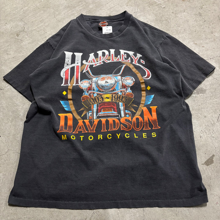 古着 USA製 90's Harley-Davidson/ハーレーダビッドソン/ プリントTシャツ/ サイズL