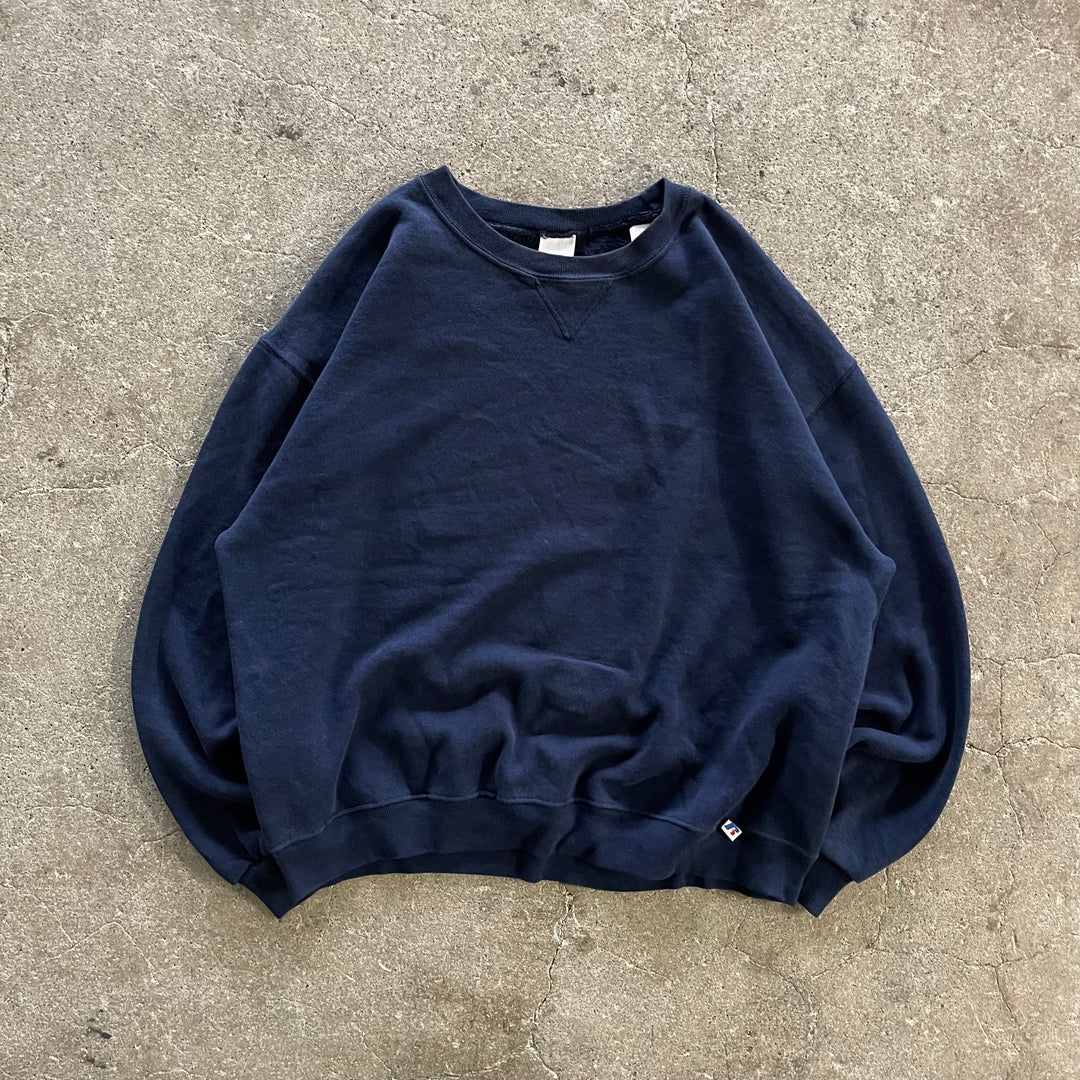 旧衣服90's~ RUSSELL ATHLETIC/ RUSSELL ATHLETIC/ brunkrounex湿/素色/尺寸L