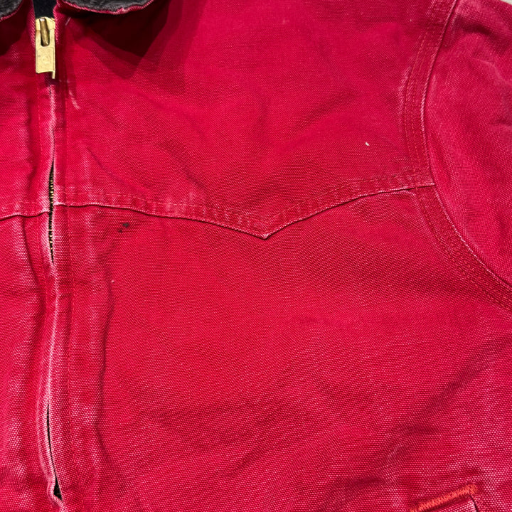 Used clothing Carhartt/ Santa Fe jacket/ Duck fabric/ Quilted lining/ Corduroy collar/ Equivalent to size L